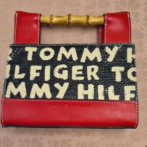 Tommy Hilfiger Red and Black Women's Bag